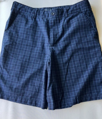 Cleveland Classics | Blue Checkered Men's Golf Shorts - Size 34 - Image 1 of 4