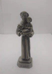 J.C.C. 1995 Pewter Saint St Anthony Figurine Statue -3 1/2 Inch-USA - Picture 1 of 10