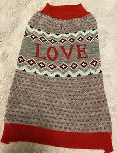 Dog Sweater Large LOVE warming - Picture 1 of 3