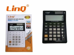 X Calculatrice Électronique 12 Chiffres Charge Solaire Linq Cd-2737 - Photo 1/1