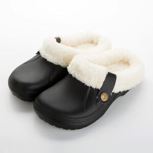 Mens Women's Slippers Slip on Winter House Shoes Memory Foam Outdoor Indoor Warm