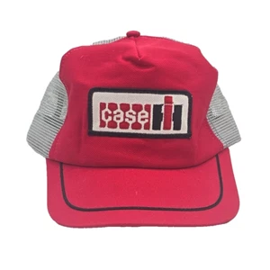 Vintage Case IH Mesh Trucker Hat Snapback Cap Tractor USA - Picture 1 of 7