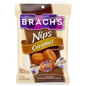 Brach's Nips Caramel Flavored Hard Candy, 3.25 oz, Pack of 12 Packaging May Vary - Picture 1 of 6
