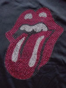 THE ROLLING STONES - 'T-SHIRT/LOGO' - SIZE L + FREE SET LIST + FREE CD - Picture 1 of 7