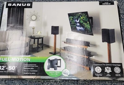 new SANUS VMF408 Super Slim full-motion mount places 32" – 50" TVs - Image 1 of 4