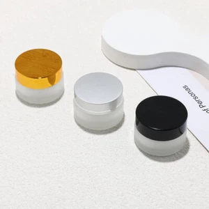 Contenedores de vidrio esmerilado de 20 ml rellenables triple paquete de oro/plata/negro - Imagen 1 de 9