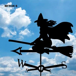 WITCH 6 Metal Corte Plasma Veleta Decoración Techo Galeta - Imagen 1 de 8