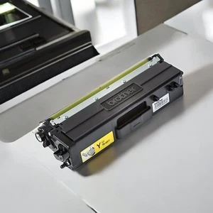 Yellow Toner Cartridge Brother TN-421Y Single Pack Standard Yield Office Ink - Picture 1 of 5