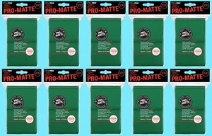 1000 ULTRA PRO Standard Size GREEN PRO-MATTE DECK PROTECTORS Card Sleeves MTG - Picture 1 of 1