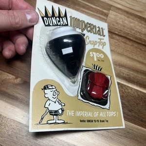 VINTAGE 1960s Duncan Imperial White Snap Top NOS Toy Pop-out Compartment - Bild 1 von 16