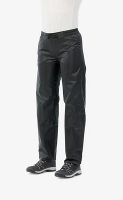 Женские водонепроницаемые штаны Decathlon Quechua Raincut Цвет черный Размер W28 x L31 Б/У в отличном состоянии  - Изображение 1 из 4