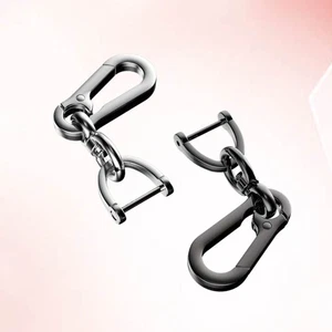 2 Pcs Creative Car Key Hanging Chain Ring Holder Durable Keychain - Bild 1 von 11