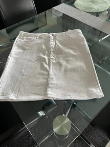 More & More Sportlicher Jeansrock, kurz , in weiss, Gr. 44, Guter Zustand - Bild 1 von 10