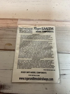 Rodger Smith Modellkomponenten #Road01 4 mm Straßenmarkierung Aufkleber - Bild 1 von 2