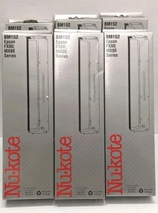 NUOVO nastro di ricambio per macchina da scrivere Nu-kote BM152 serie Epson FX80 MX80 NOS - Foto 1 di 4