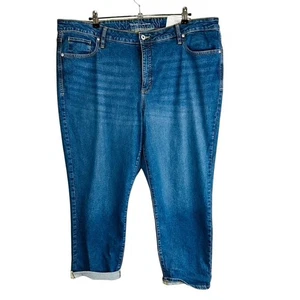 Pantalones de mezclilla New Style Co para mujer talla 22W Plus azul novio tiro medio elásticos nuevos con etiquetas - Imagen 1 de 12