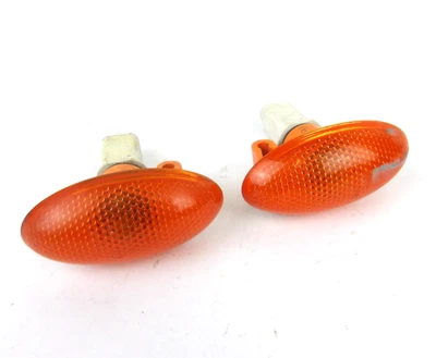 CITROEN PEUGEOT GENUINE PAIR FRONT WING SIDE INDICATORS LIGHT AMBER SET - Image 1 of 3