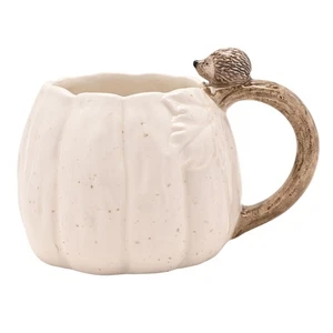 Becher Neuheit Keramik Kürbis Igel Henkel Landhausstil Tasse - Bild 1 von 4