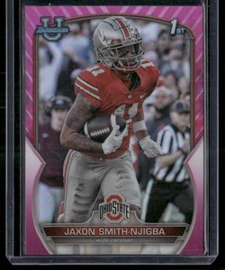 2022 Bowman University Chrome #78 Jaxon Smith-Njigba Pink Refractor Rookie RC - Bild 1 von 2