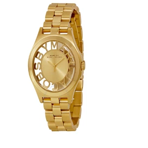 Marc By Marc MBM3292 Jacobs Henry Champagne Dial Gold-plated Ladies Watch - Picture 1 of 2