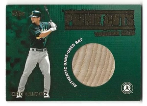 2003 Topps Prime Cuts Trademark Relics #EC1 Eric Chavez Game Used Bat #079/100 - Picture 1 of 1