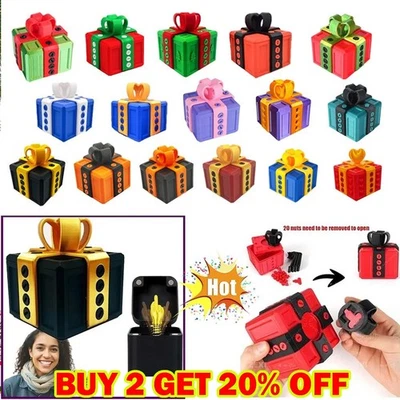 The Annoying Present with Middle Finger in A Box Gift Box with Screws Prank RK - image 1 of 4