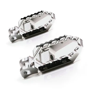 TRC Passenger Rear Silver Wide Foot Pegs For Ducati Monster S2R 800 2003-2007 - Picture 1 of 10