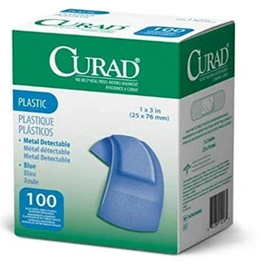 Curad Benda Rilevabile Tessuto Blu, 100 Pezzi (Confezione da 2) - Foto 1 di 1