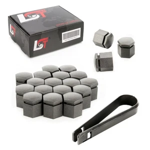 20x Radschraubenkappen Abdeckkappen Set 17 mm grau für AUDI A1 A3 A5 A7 A8 - Picture 1 of 9