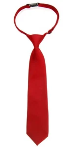 Retreez Solid Matte Color Woven Microfiber Pre-tied Boy's Tie 4 - 7 years - Picture 1 of 2