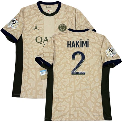 2023/24 PSG Auténtica Cuarta Camiseta #2 Hakimi Mediana Jordan Jugador Edición Cuarta Kit Foto 1 de 4