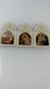 Lenox Xmas Porcelain Religious Ornament Cathedral Portrait Collection Set Of 3 - Picture 1 of 6