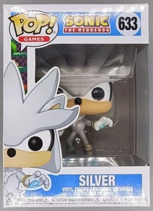 #633 Silver - Sonic the Hedgehog Damaged Box Genuine Funko POP - Picture 1 of 2