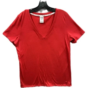 Pigiama donna ROSA Victoria’s Secret L rosso misto cotone poliestere scollo a V - Foto 1 di 4