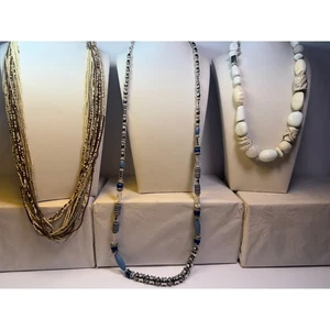 Nuevo NUEVO CON ETIQUETAS Chicos Chico's Collar Largo Collares Lote Paquete Joyería Joyas - Imagen 1 de 14