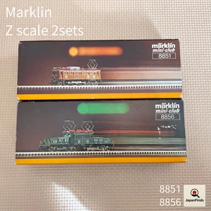 Marklin Z Scale Locomotive Set 8851 8856 Brown Crocodile + Green Ce 6/8 Electric - Picture 1 of 18