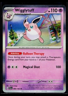 🎴Wigglytuff #084/193 SV02: Paldea Evolved Rare Near Mint + - Image 1 of 2