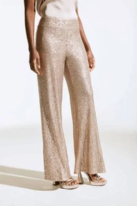 Joseph Ribkoff sequined pull on wide leg pant size 8 (UK 10) - Picture 1 of 3