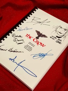 The Crow, Movie Script, Cast Printed Signatures, Signed, Gift, Film  - Picture 1 of 5