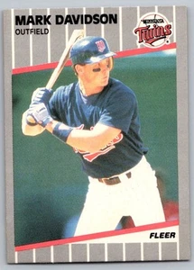 1989 Fleer Mark Davidson Minnesota Twins #109 - Picture 1 of 2