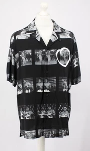 MARCELO BURLON X MUHAMMED ALI MENS SHORT SLEEVE SHIRT BLACK BOXING L RRP £530 AD - Picture 1 of 5
