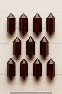 Piedra preciosa de cuarzo ahumado natural cortada a lápiz para diseños de joyas elegantes marrón profundo - Imagen 1 de 9