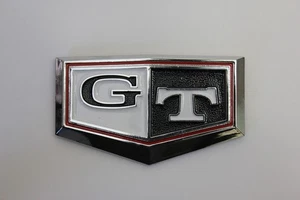 GT Side Fender Badge Black Emblem for Skyline R32 R33 R34 GTST GTT GT NEW AUS - Bild 1 von 4