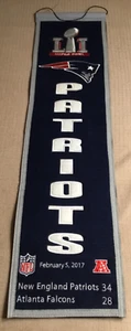 NEW ENGLAND PATRIOTS SUPER BOWL LI 51 CHAMPIONS BANNER 8”x32” - Picture 1 of 1