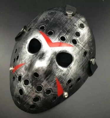 Jason Voorhees Viernes 13 Terror Espeluznante Juegos con disfraces Máscara de miedo Halloween Q1 Foto 1 de 4