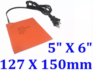 "Almohadilla de silicona para motor de automóvil 5"" X 6"" 127 X 150 mm 150W con esponja 90C motor de automóvil - Imagen 1 de 12