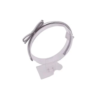 NWT Janie And Jack Bow Headband Girls OSFM Silver Shiny Metallic Accessories - Picture 1 of 8