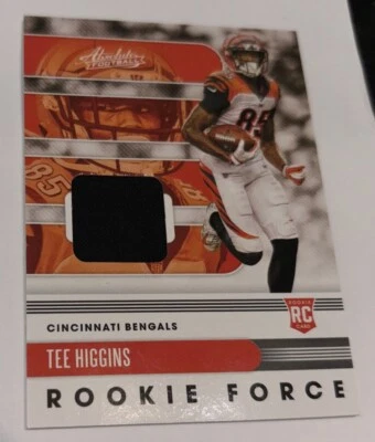 2020 Absolute Rookie Force Tee Higgins #10 Rookie Patch Cincinnati Bengals RC - Image 1 of 4