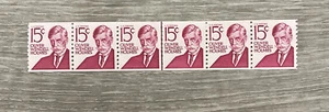 US Scott 1288 Oliver Wendell Holmes 1968 Block of 6 15 Cent MNH Stamps - Picture 1 of 3
