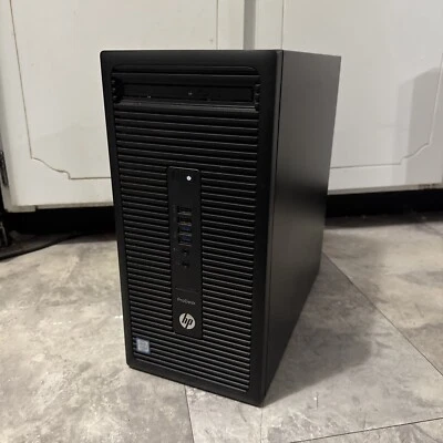 HP ProDesk 600 G2 Tower i3-6100 3.7GHz 4GB 600 GB Windows 10 Tested Working - Image 1 of 4